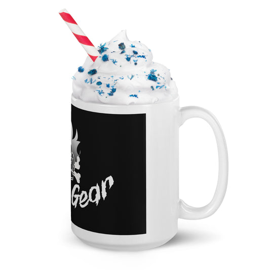 8Bit-Gear White glossy mug